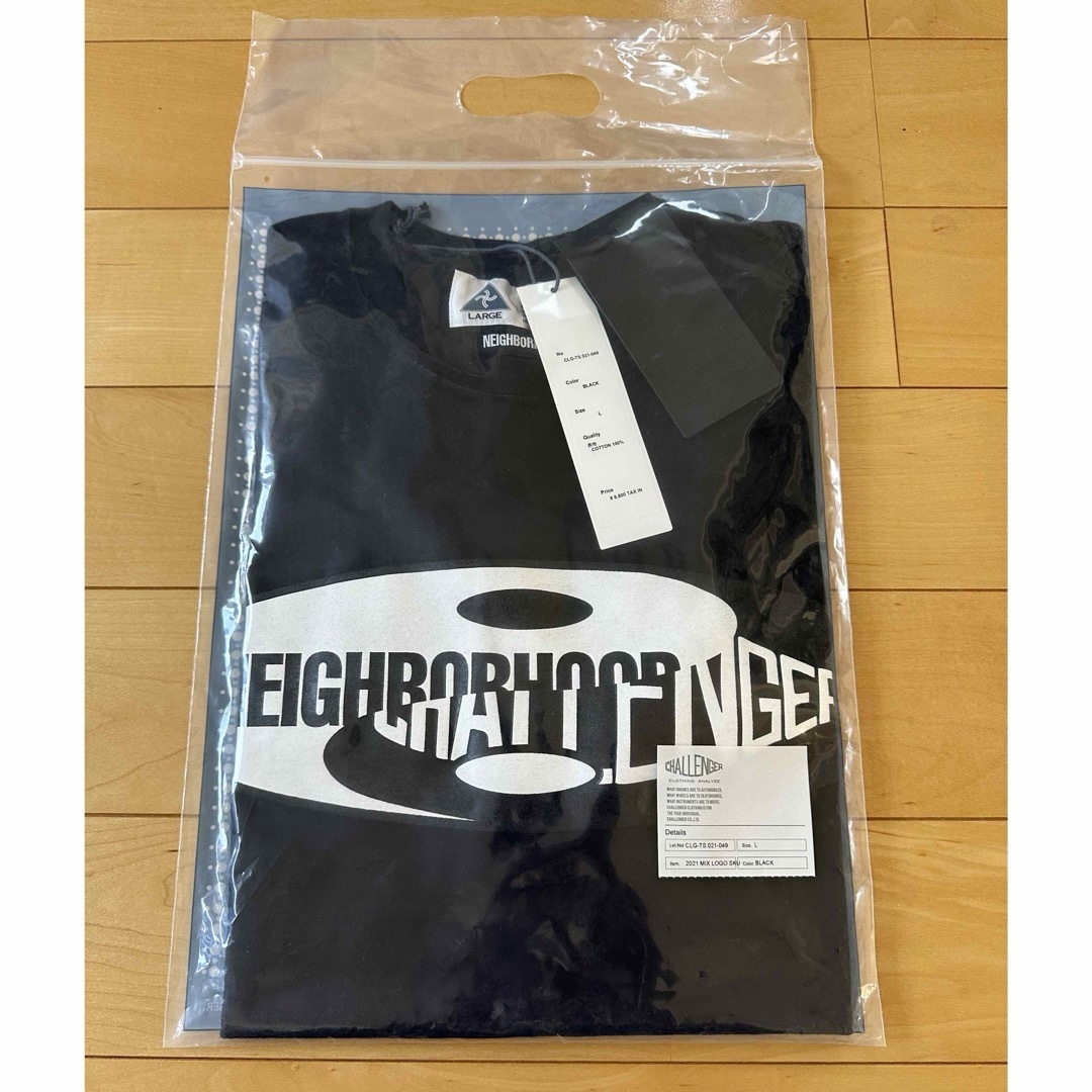 NEIGHBORHOOD(ネイバーフッド)のチャレンジャー　ネイバーフッド　コラボ　ロンT 黒　 メンズのトップス(Tシャツ/カットソー(七分/長袖))の商品写真