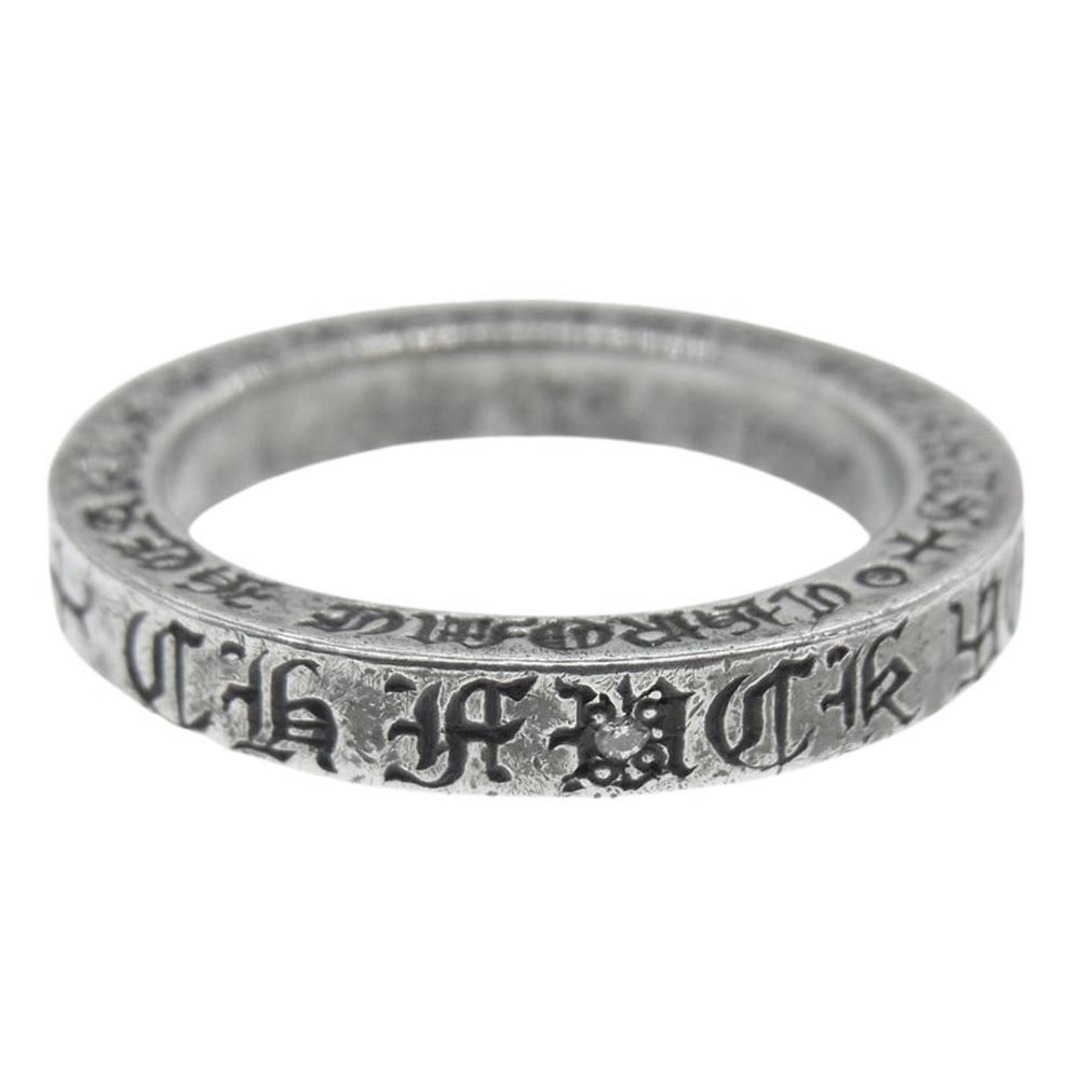 Chrome Hearts(クロムハーツ)のCHROME HEARTS クロムハーツ（原本無） リング 3mm スペーサーリング 1ダイヤ リング シルバー系 14号【中古】 メンズのアクセサリー(リング(指輪))の商品写真