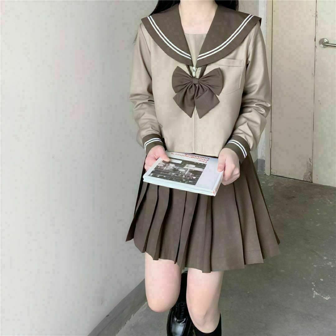 セーラー服　コスプレ　JK 長袖　学生服　スカート　リボン S レディースのレディース その他(その他)の商品写真