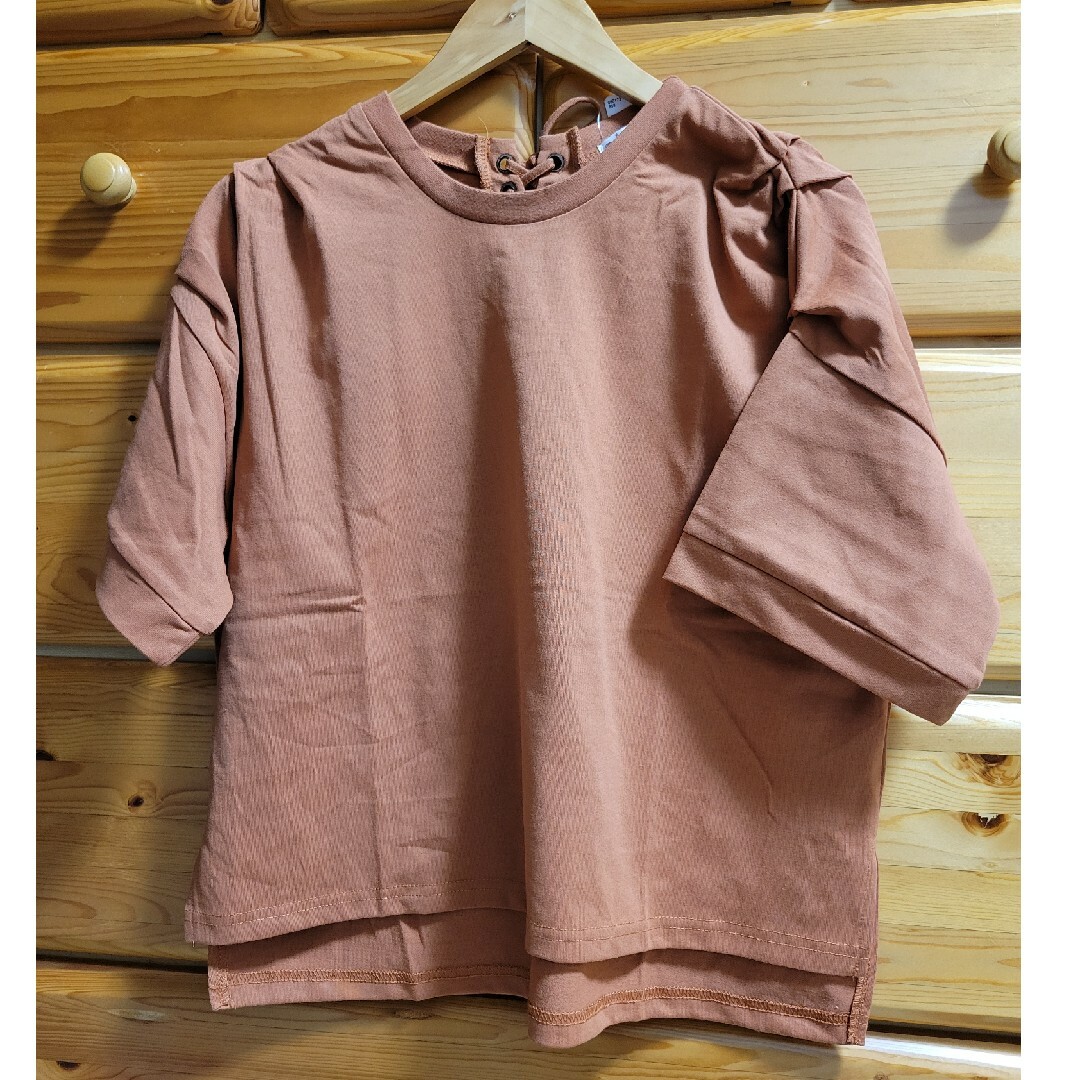 axes femme(アクシーズファム)の編み上げTシャツ レディースのトップス(Tシャツ(半袖/袖なし))の商品写真