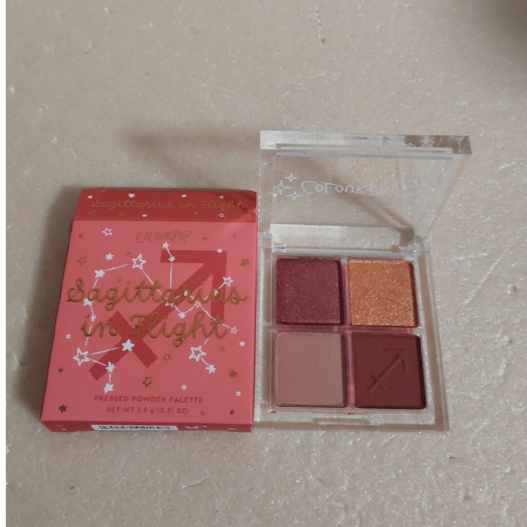 colourpop(カラーポップ)の【未使用※】カラーポップ　プレスドパウダーパレット射手座Sagittarius コスメ/美容のベースメイク/化粧品(アイシャドウ)の商品写真