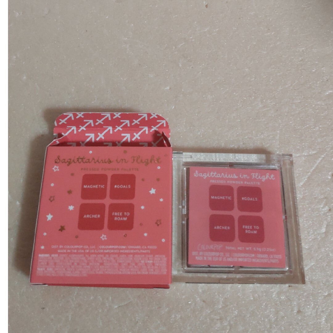 colourpop(カラーポップ)の【未使用※】カラーポップ　プレスドパウダーパレット射手座Sagittarius コスメ/美容のベースメイク/化粧品(アイシャドウ)の商品写真