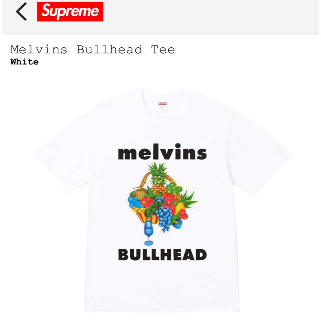 Supreme(シュプリーム)の新品supreme24ss Melvins Bullhead Tee正規品  メンズのトップス(Tシャツ/カットソー(半袖/袖なし))の商品写真