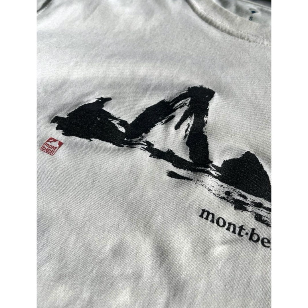 mont bell(モンベル)のモンベル　山のプリント白Tシャツ  S メンズのトップス(Tシャツ/カットソー(半袖/袖なし))の商品写真