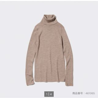 ユニクロ(UNIQLO)の【5/16値下げ！】48.UNIQLO タートルネックセーター(ニット/セーター)