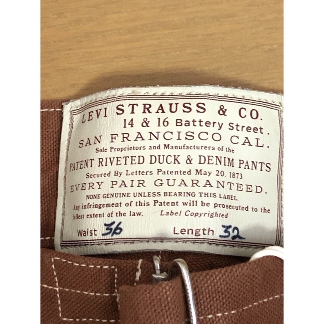 Levi's(リーバイス)のLVC 1870'S DUCK WAISTALL NAPLES BROWN  メンズのパンツ(デニム/ジーンズ)の商品写真