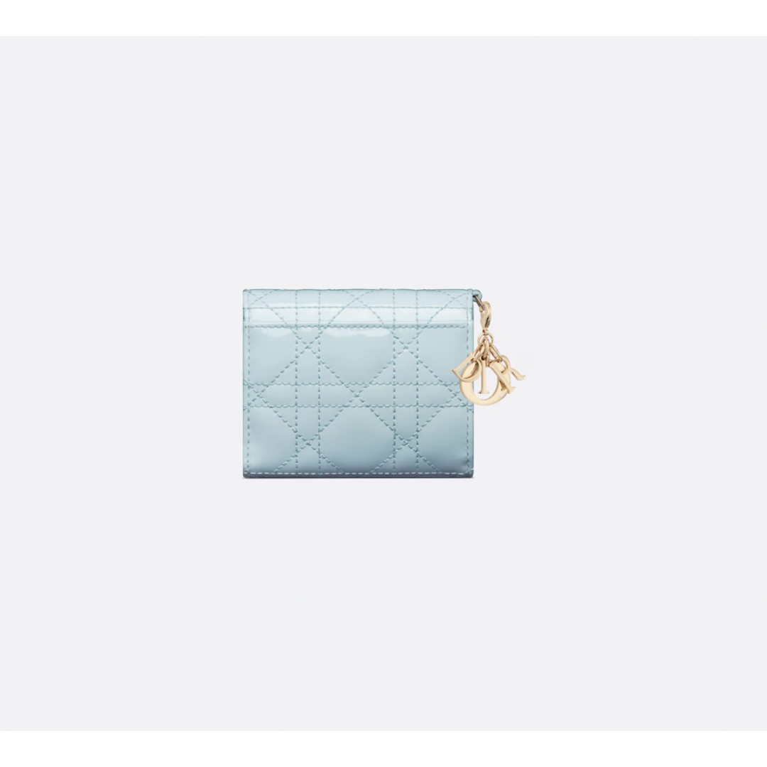 Christian Dior(クリスチャンディオール)の新品 ディオール LADY DIOR ロータスウォレット 財布 ブルー レディースのファッション小物(財布)の商品写真