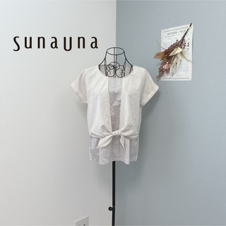 スーナウーナ(SunaUna)のスーナウーナ　1度着用　半袖　カットソー　美品(Tシャツ/カットソー(半袖/袖なし))