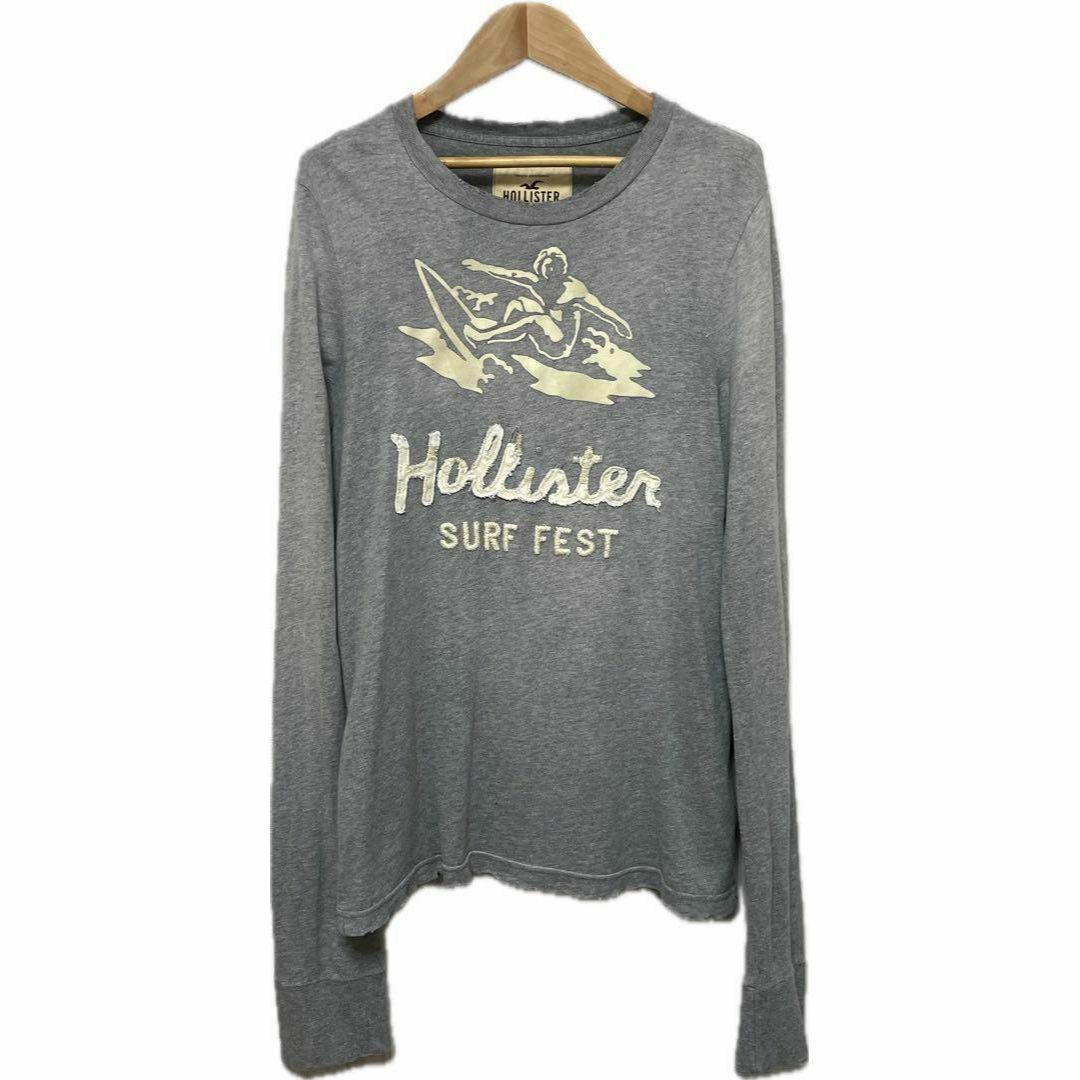 Hollister(ホリスター)の訳あり HOLLISTER ホリスター トップス 長袖 グレー S メンズのトップス(その他)の商品写真