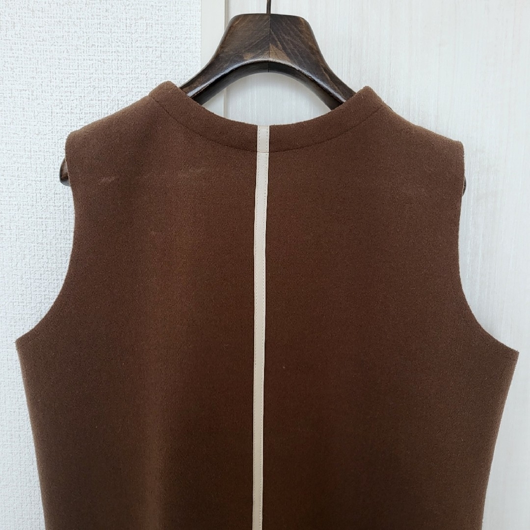 i am official leather line vest レディースのワンピース(ロングワンピース/マキシワンピース)の商品写真