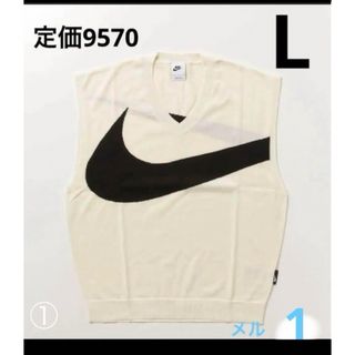 ナイキ(NIKE)のNIKE L ナイキ スウッシュ セーター ベスト NIKE ベスト　スウッシュ(ニット/セーター)