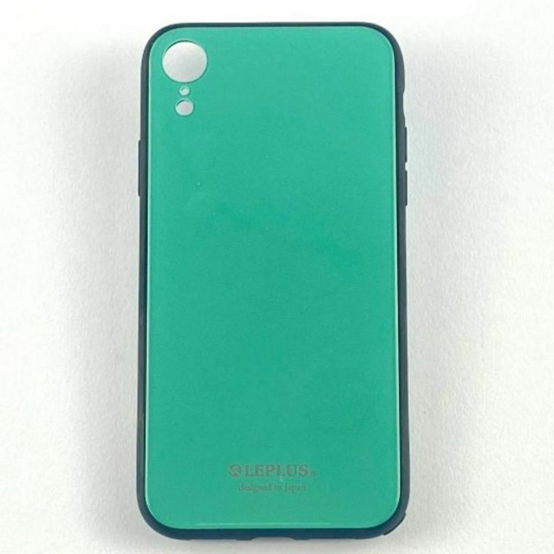 新品 iPhone XR 保護 強化 カバー 背面ガラス シェルケース グリーン スマホ/家電/カメラのスマホアクセサリー(iPhoneケース)の商品写真