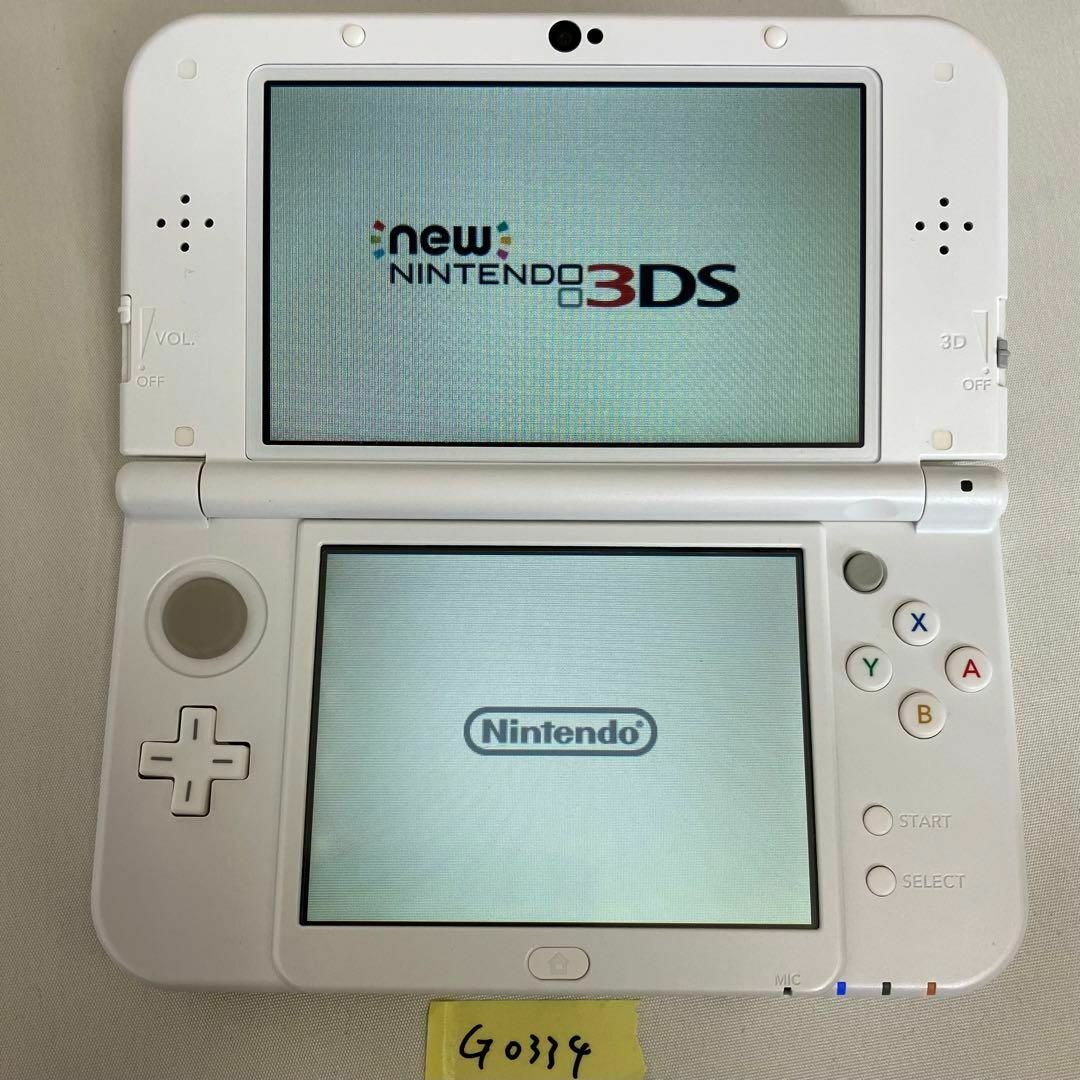 ニンテンドー3DS(ニンテンドー3DS)の【G0334】IPS液晶 Newニンテンドー3DS LL パールホワイト エンタメ/ホビーのゲームソフト/ゲーム機本体(携帯用ゲーム機本体)の商品写真