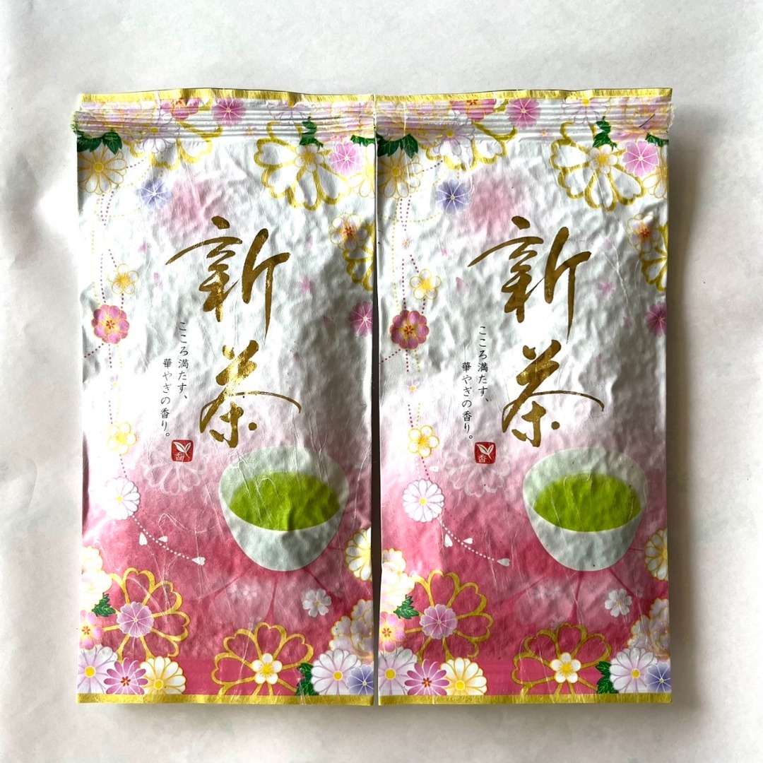 ［2本セット］2024年 新茶！　上　深蒸し茶　リーフ　100g × 2本 食品/飲料/酒の飲料(茶)の商品写真