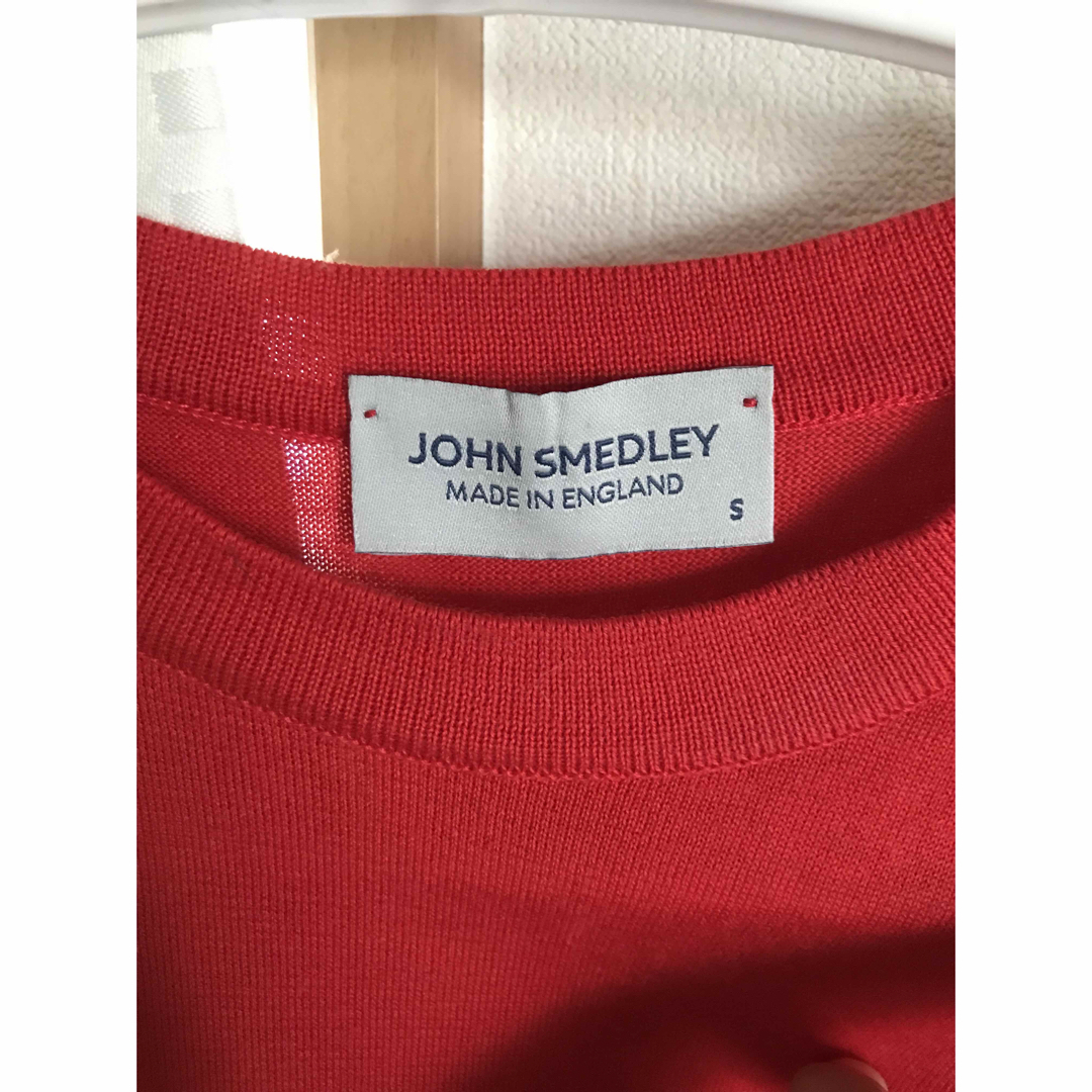 JOHN SMEDLEY(ジョンスメドレー)のジョンスメドレー　john smedley  半袖　S 赤　オーロラレッド メンズのトップス(Tシャツ/カットソー(半袖/袖なし))の商品写真