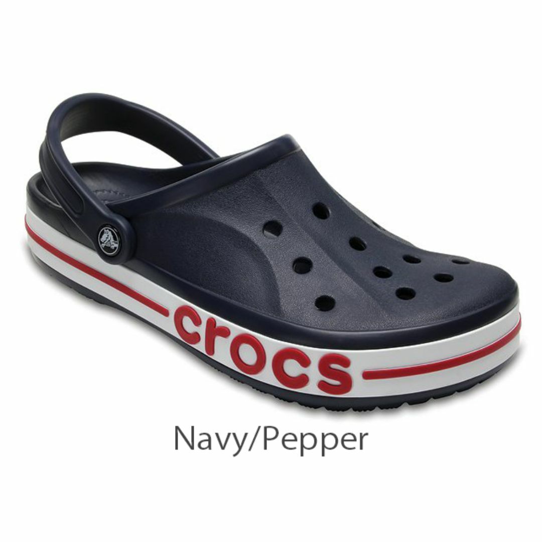 crocs(クロックス)の26cm クロックス バヤバンド クロッグ ネイビー ペッパー M8W10 メンズの靴/シューズ(サンダル)の商品写真