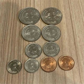 美品 シンガポール セント硬貨 5種 10枚(貨幣)