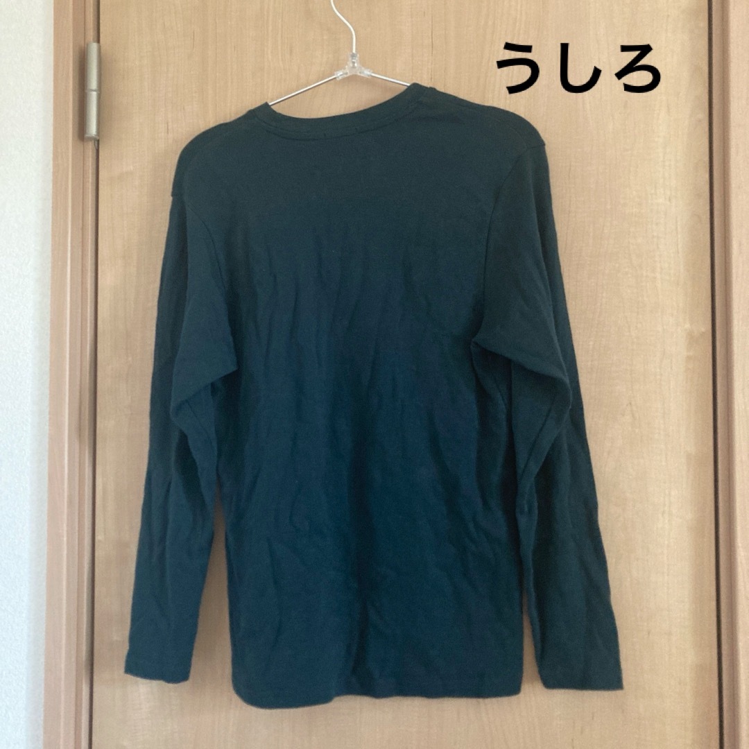 GU(ジーユー)の●ジーユー●メンズS●緑●ロンT メンズのトップス(Tシャツ/カットソー(七分/長袖))の商品写真