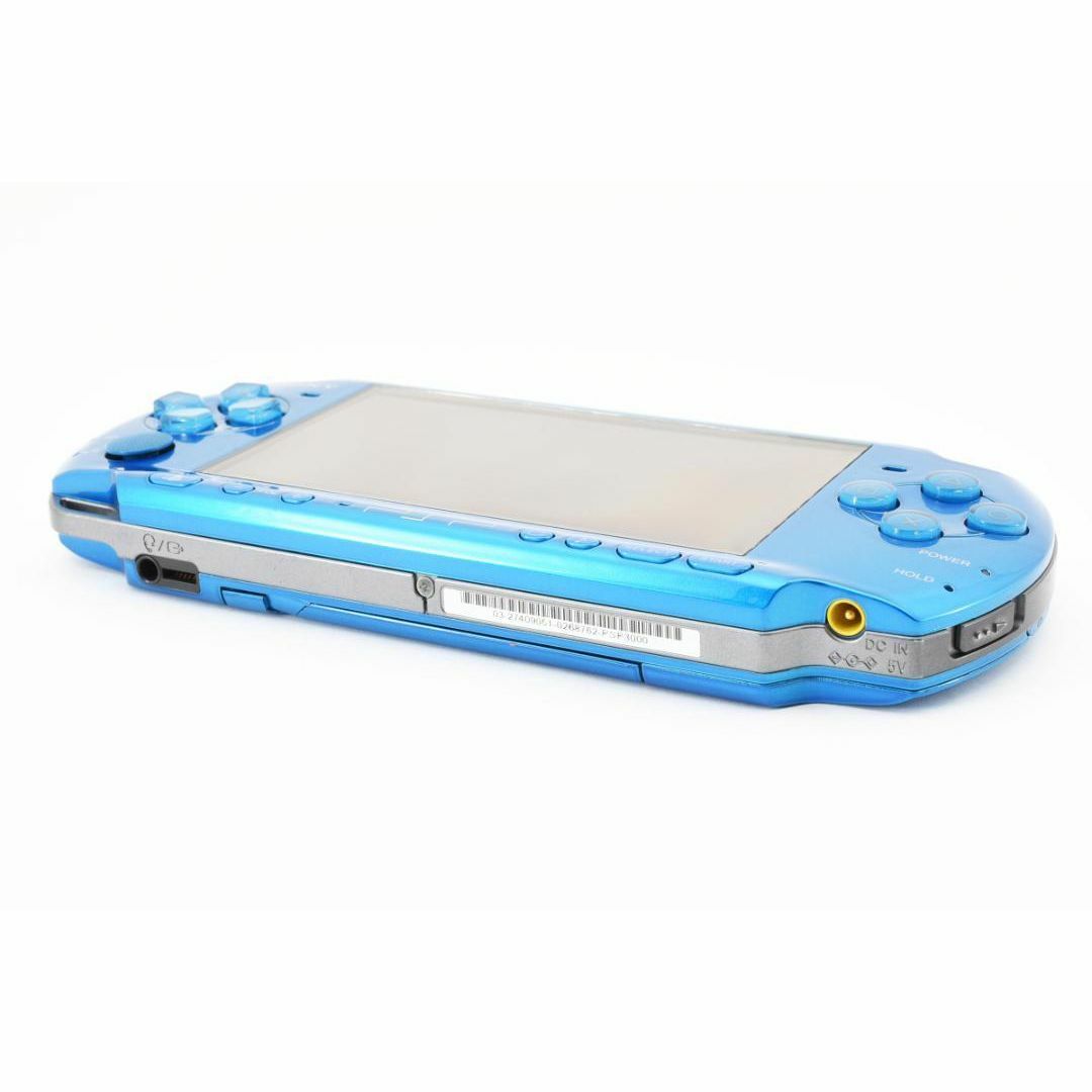 PlayStation Portable(プレイステーションポータブル)の【G0341】完品 美品 PSポータブル PSP3000 バイブラントブルー エンタメ/ホビーのゲームソフト/ゲーム機本体(携帯用ゲーム機本体)の商品写真