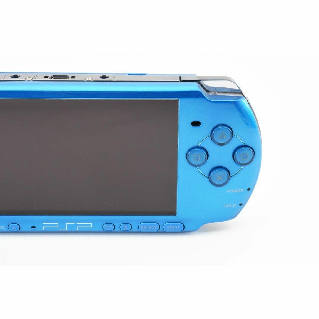 PlayStation Portable(プレイステーションポータブル)の【G0341】完品 美品 PSポータブル PSP3000 バイブラントブルー エンタメ/ホビーのゲームソフト/ゲーム機本体(携帯用ゲーム機本体)の商品写真