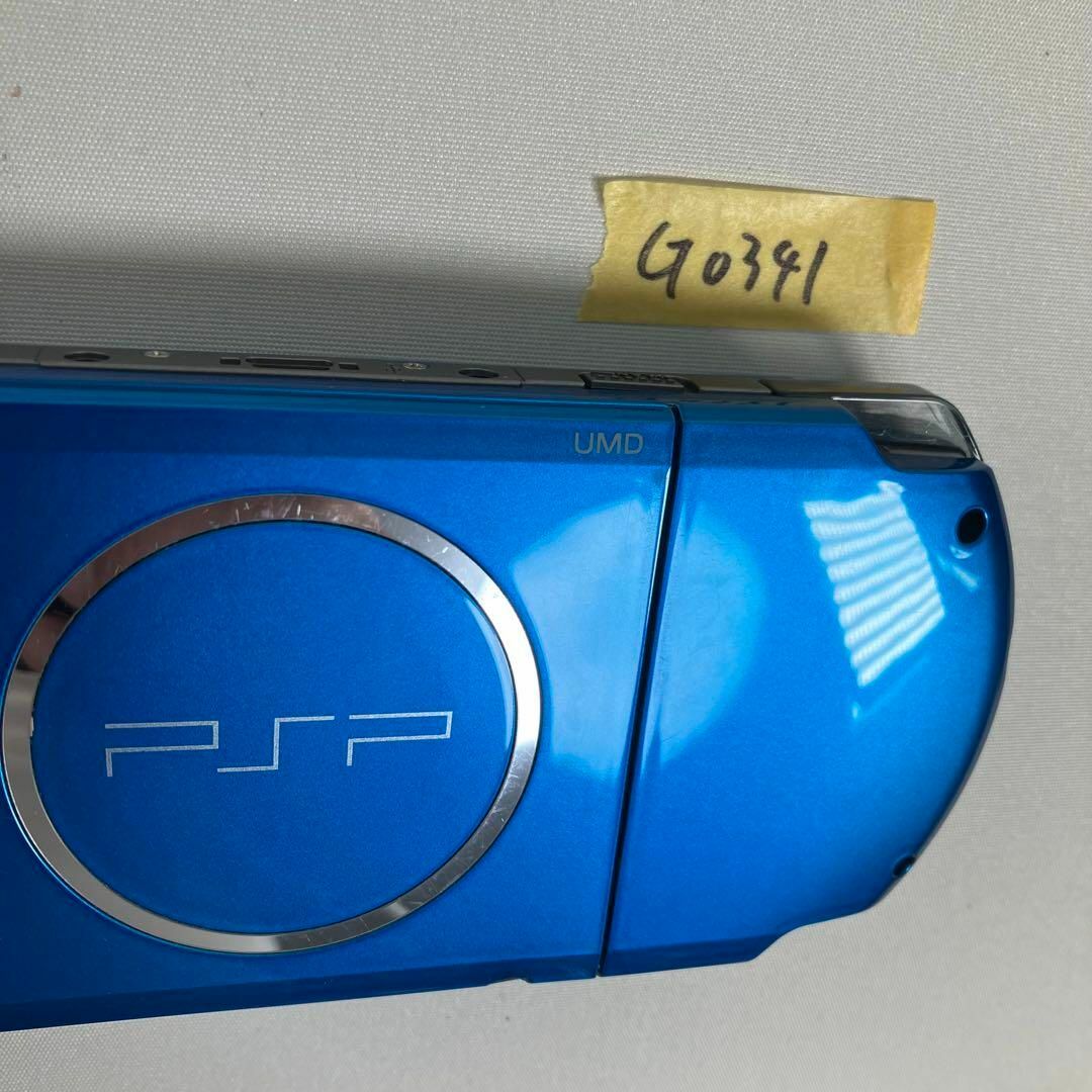 PlayStation Portable(プレイステーションポータブル)の【G0341】完品 美品 PSポータブル PSP3000 バイブラントブルー エンタメ/ホビーのゲームソフト/ゲーム機本体(携帯用ゲーム機本体)の商品写真