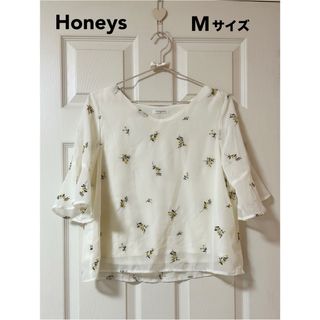 ハニーズ(HONEYS)の【 処分価格‼️】Honeys ハニーズ 花柄刺繍ブラウス Mサイズ(シャツ/ブラウス(長袖/七分))