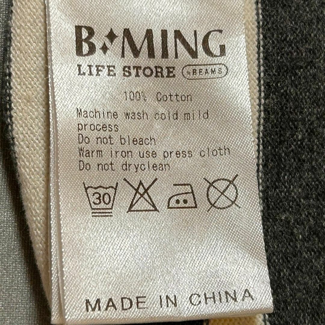 B:MING LIFE STORE by BEAMS(ビーミング ライフストア バイ ビームス)のビーミング ライフ ストア バイ ビームス　カットソー　長袖　ボーダー　グレー レディースのトップス(カットソー(長袖/七分))の商品写真