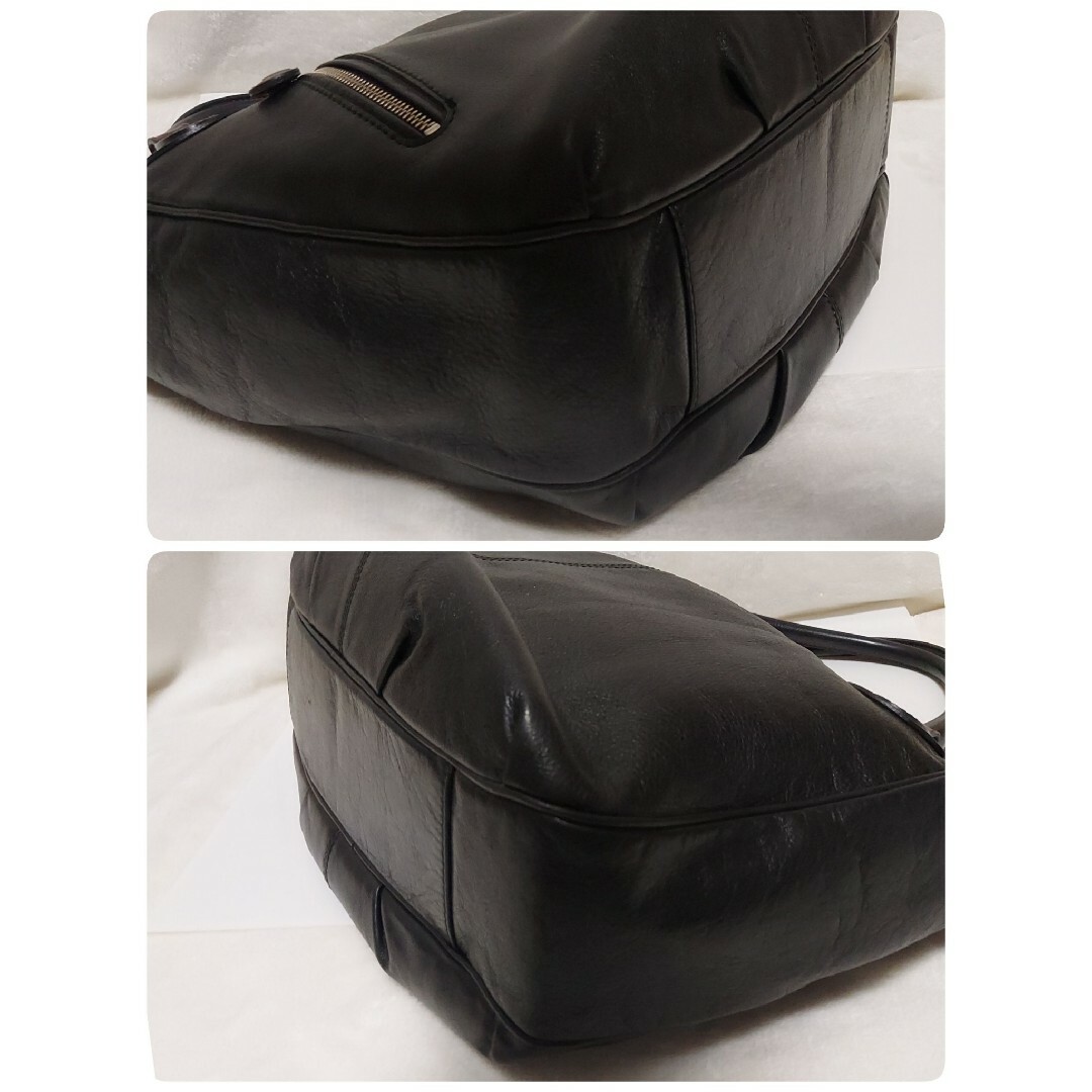 SOMES SADDLE トートバッグ A4 ブラック 本革 レディースのバッグ(トートバッグ)の商品写真