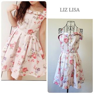 LIZ LISA - 【訳あり】リズリサ ヴィンテージフラワー柄ワンピース 花柄 ピンク Y2K ミニ