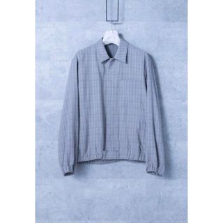 HARD TWIST WOOL DOUBLE FACE CHECK ブルゾン