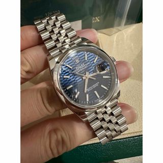 ロレックス(ROLEX)の【極美品フルセット】ロレックス126200デイトジャスト36ブルーブルーテッド(腕時計(アナログ))