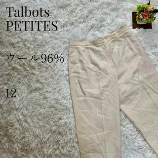 【大きいサイズ◎】Talbots PETITES ウールスラックス 12(カジュアルパンツ)