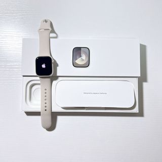 アップルウォッチ(Apple Watch)のApplewatch series9 41mm スターライト S/M (腕時計)