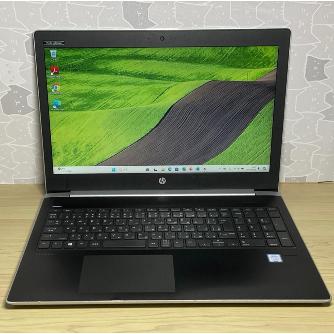 HP(ヒューレットパッカード)のHPProbook＞デュアルディスクSSD256G＋HDD500G/Office スマホ/家電/カメラのPC/タブレット(ノートPC)の商品写真