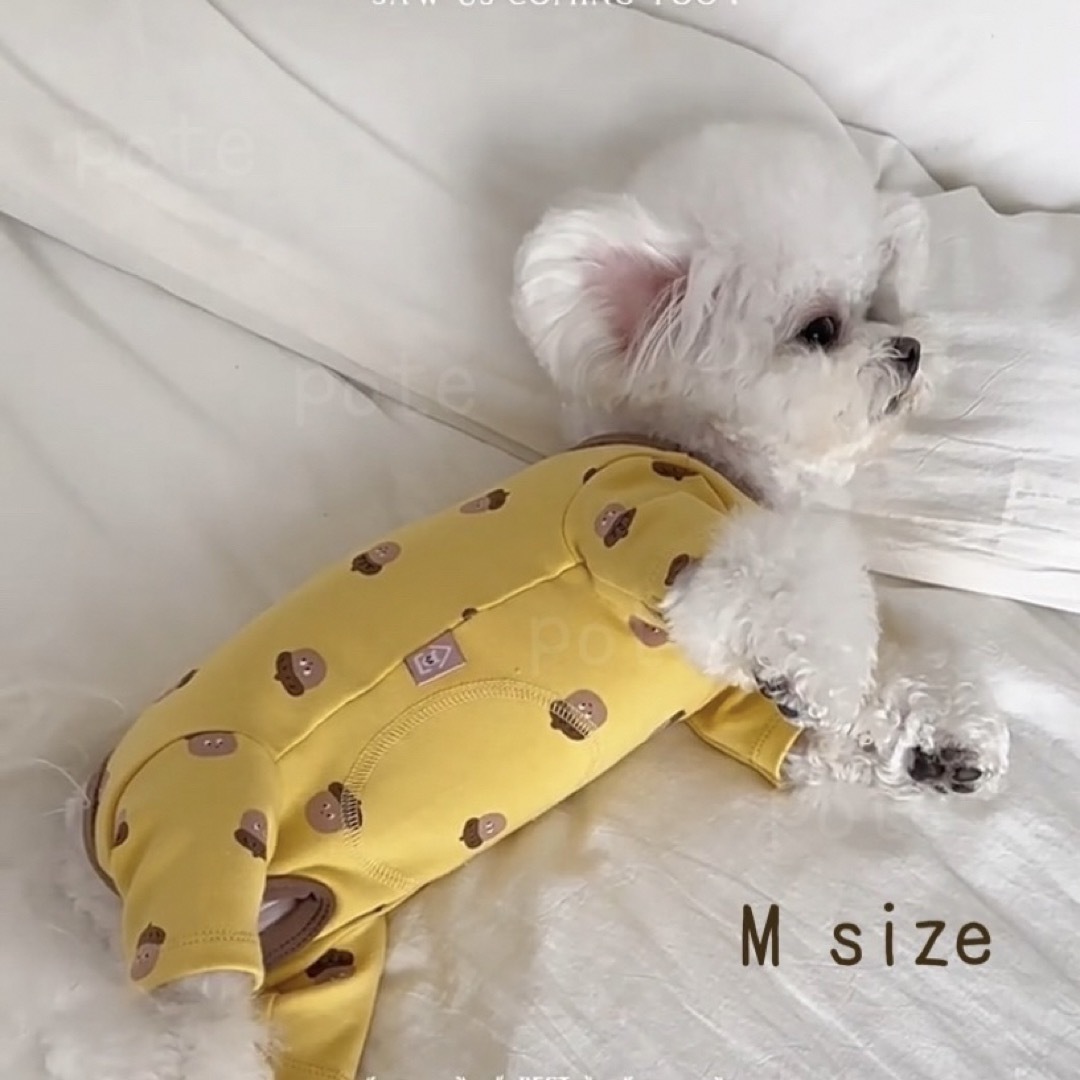 術後服 犬 エリザベスウェア 保護服 ロンパース 女の子 男の子 小型犬 M その他のペット用品(犬)の商品写真