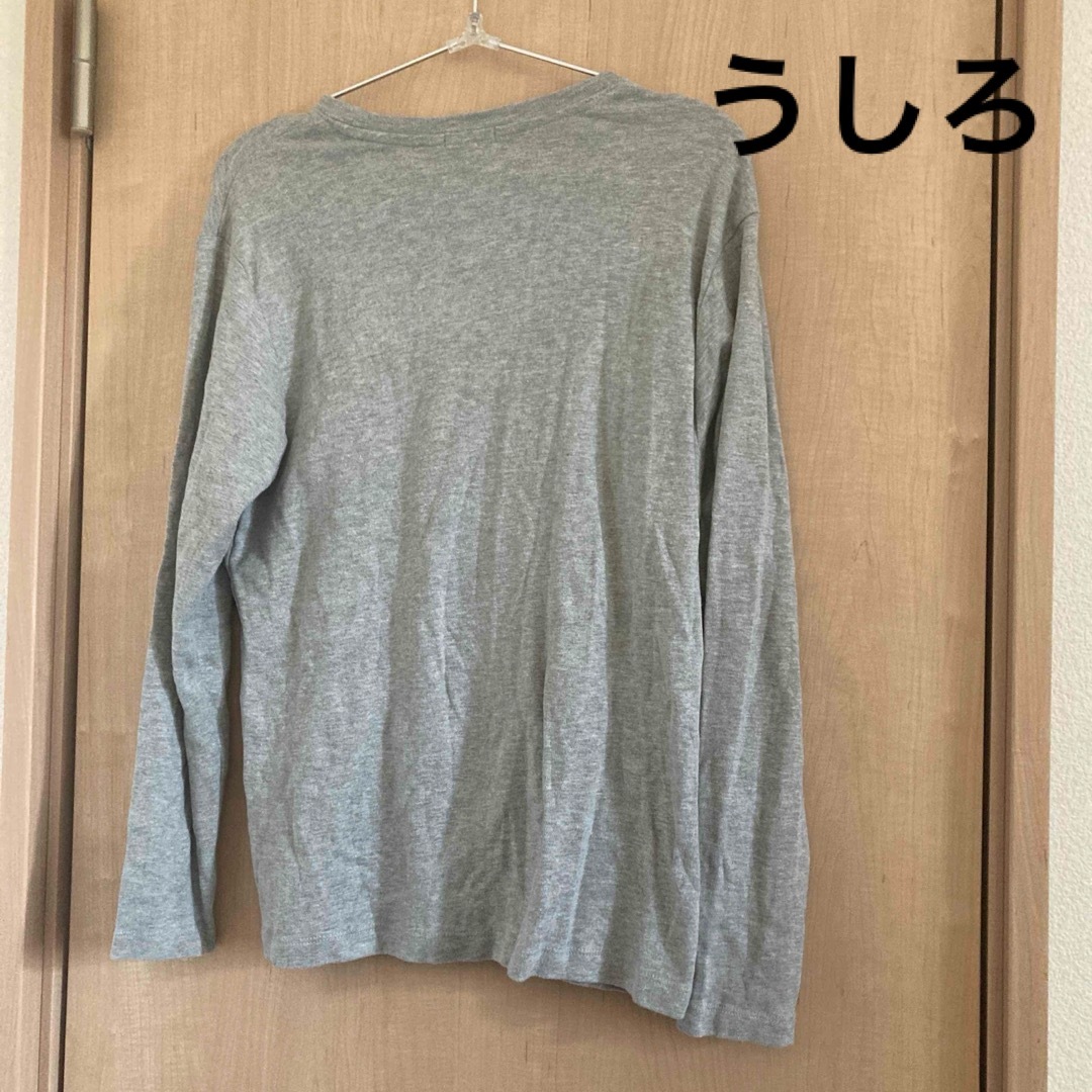 GU(ジーユー)の●ジーユー●メンズS●グレー●ロンT メンズのトップス(Tシャツ/カットソー(七分/長袖))の商品写真