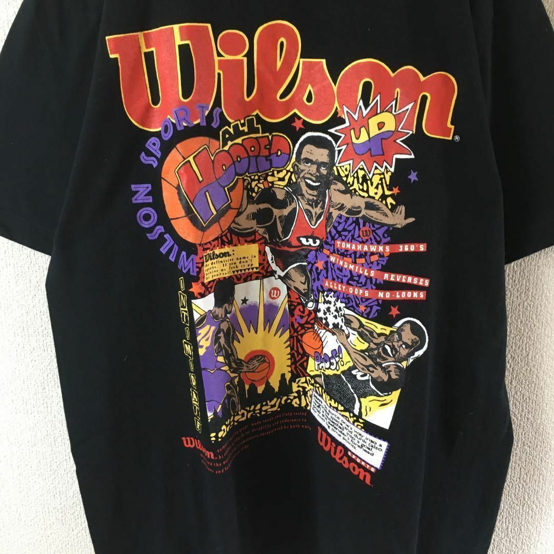 wilson(ウィルソン)のZ1 ウィルソン　半袖　Tシャツ　90sヒットユニオン製　Ｌメンズ アメコミ調 メンズのトップス(Tシャツ/カットソー(半袖/袖なし))の商品写真