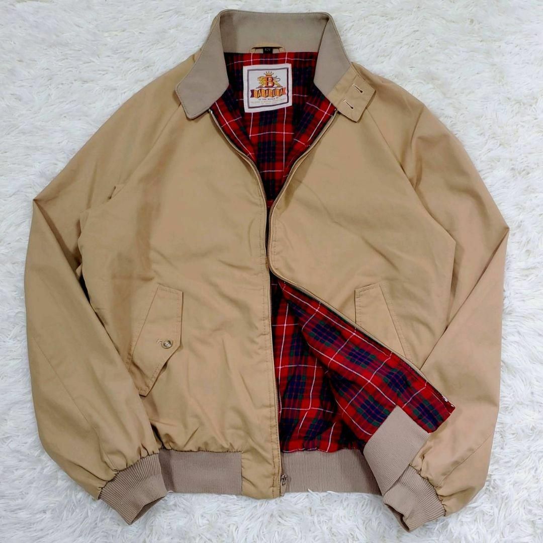 BARACUTA(バラクータ)のL バラクータ ブルゾン ハリントン G9 スイングトップ ベージュ チェック メンズのジャケット/アウター(ブルゾン)の商品写真