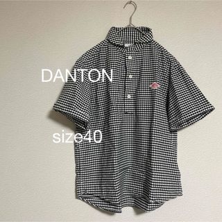 ダントン(DANTON)のDANTON プルオーバー ラウンドカラーシャツ ダントン ギンガムチェック(シャツ)