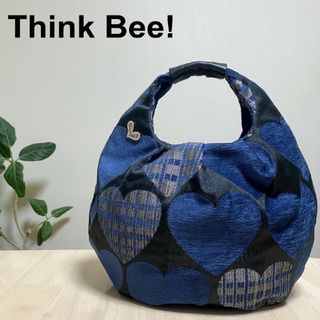 Think Bee! - 極美品★Think bee!  グッドナイト　ブルー ハンドバッグ