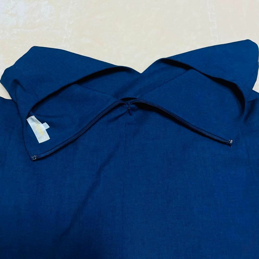 アルファキュービック ベスト ジレ ノースリーブ ブラウス ブルー 388 レディースのトップス(シャツ/ブラウス(半袖/袖なし))の商品写真