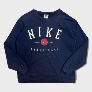 ナイキ(NIKE)のNIKE　ナイキ　スウェット　銀タグ　短丈　ロゴ　古着　ネイビー(その他)