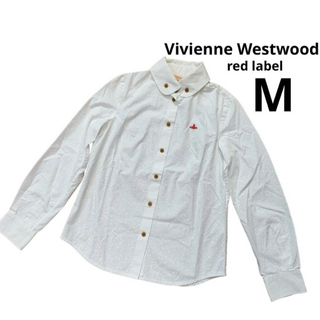 ヴィヴィアンウエストウッド(Vivienne Westwood)のヴィヴィアンウエストウード　シャツ　ブラウス　白　オーブ刺繍　ドット(シャツ/ブラウス(長袖/七分))