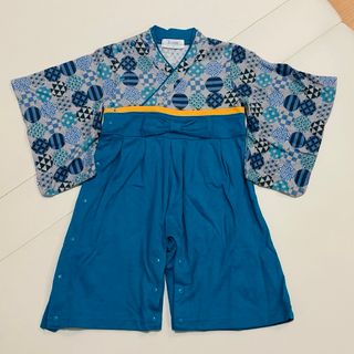 【80サイズ】袴ロンパース【美品】(ロンパース)