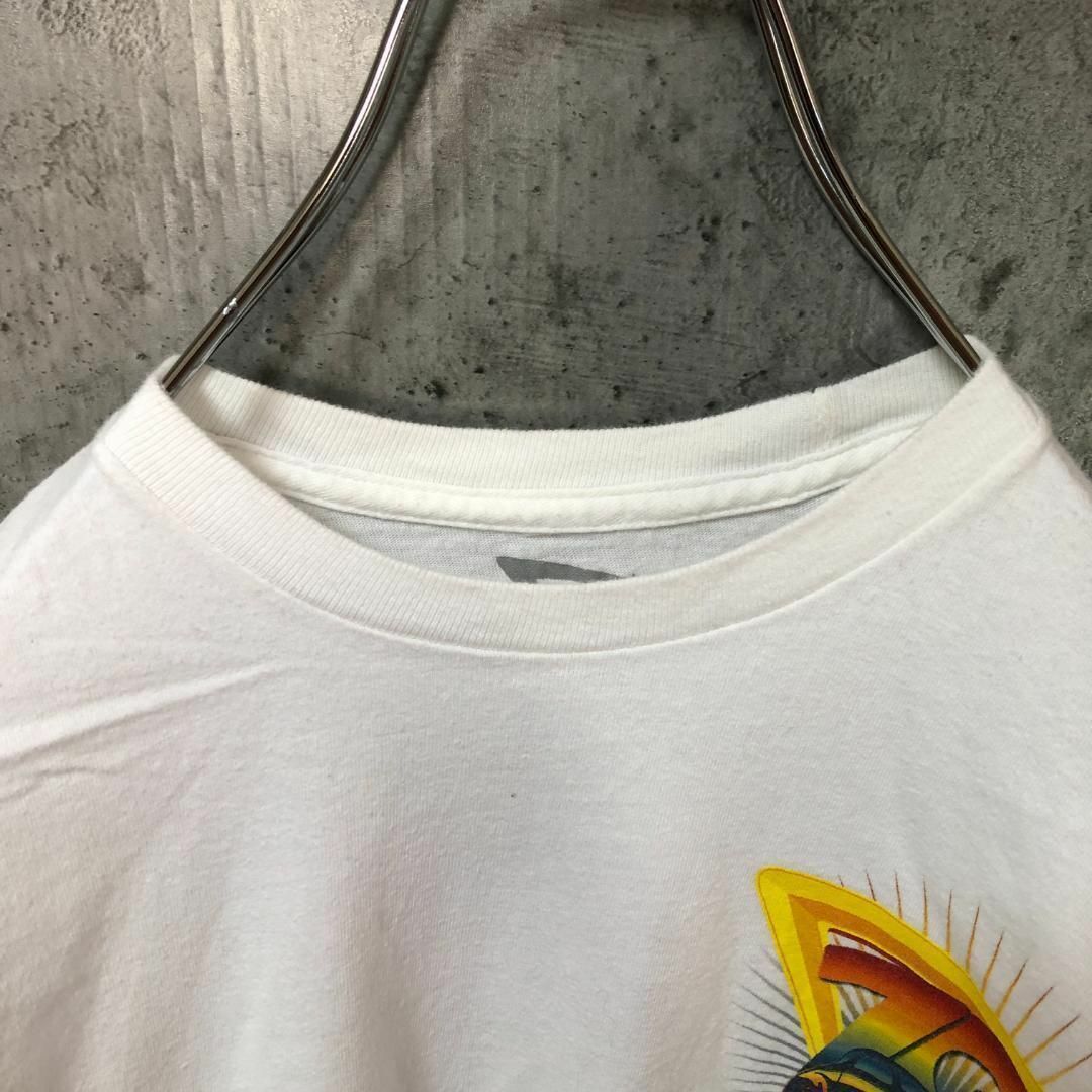 Annivenaany ハンバーガー バックプリント アメ車 Tシャツ メンズのトップス(Tシャツ/カットソー(半袖/袖なし))の商品写真