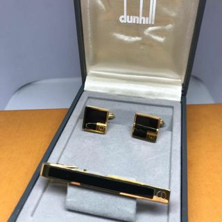 ダンヒル(Dunhill)の美品★ Dunhill ダンヒル★ タイピンカフス セット ゴールド 箱付き(ネクタイピン)