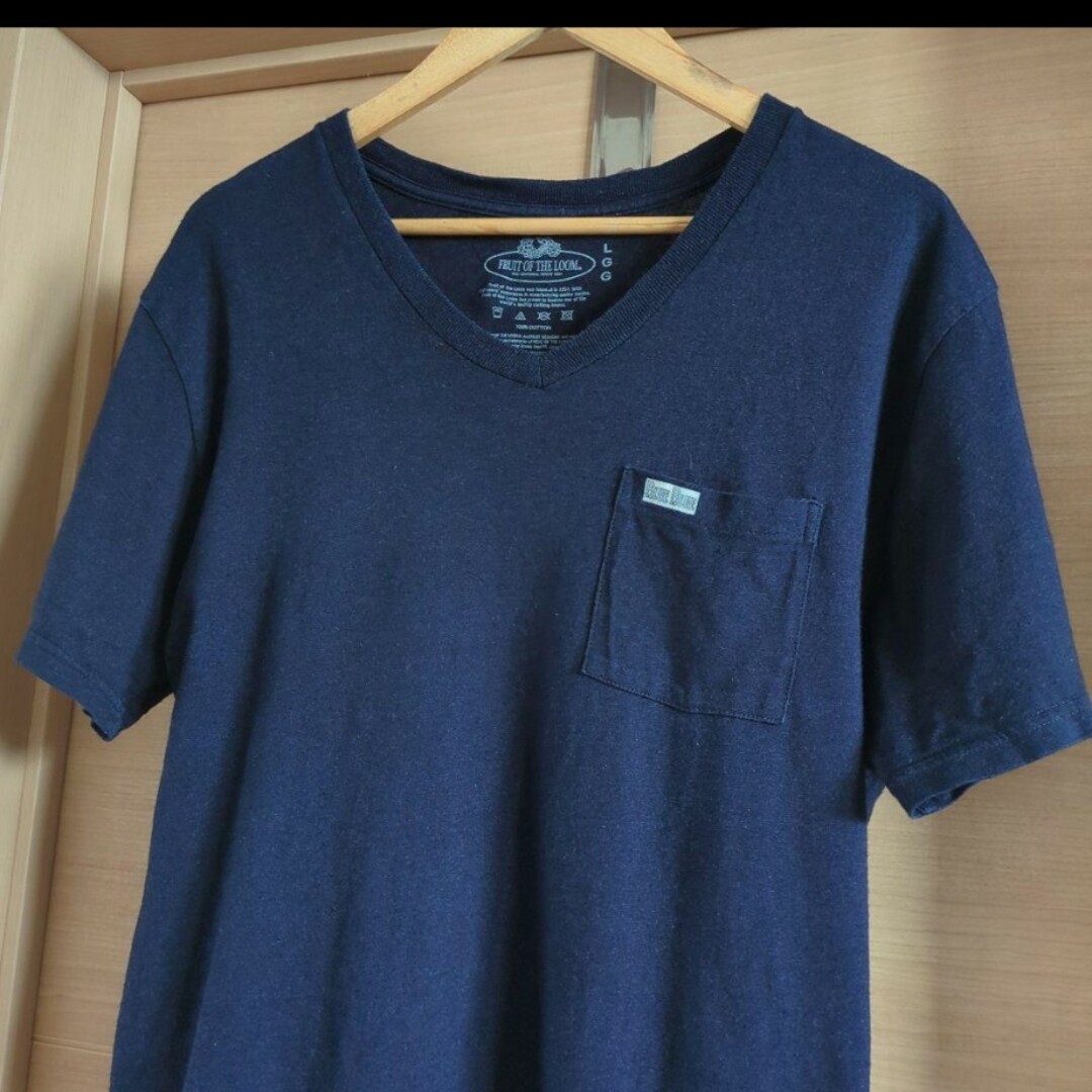 BLUE BLUE(ブルーブルー)のBLUEBLUE　インディゴ染めTシャツ メンズのトップス(Tシャツ/カットソー(半袖/袖なし))の商品写真