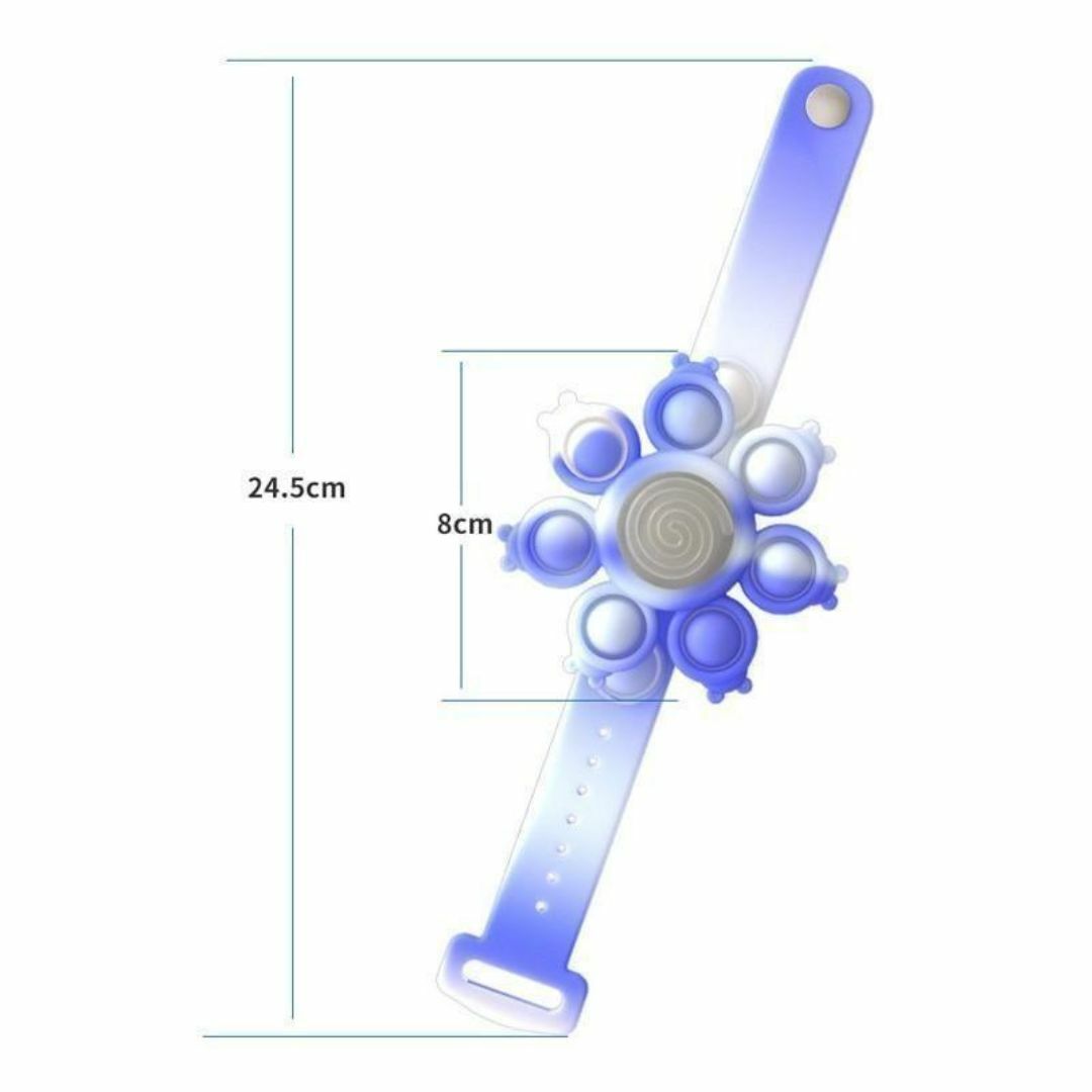 ハンドスピナー プッシュポップバブル ブレスレット ストレス発散 プレゼント キッズ/ベビー/マタニティのおもちゃ(知育玩具)の商品写真