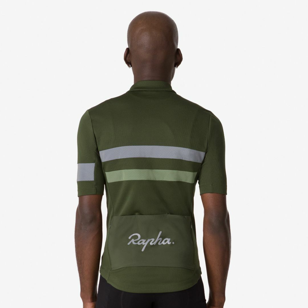 新品 Rapha メンズ ブルベ ジャージ Mサイズ ディープオリーブグリーン スポーツ/アウトドアの自転車(ウエア)の商品写真