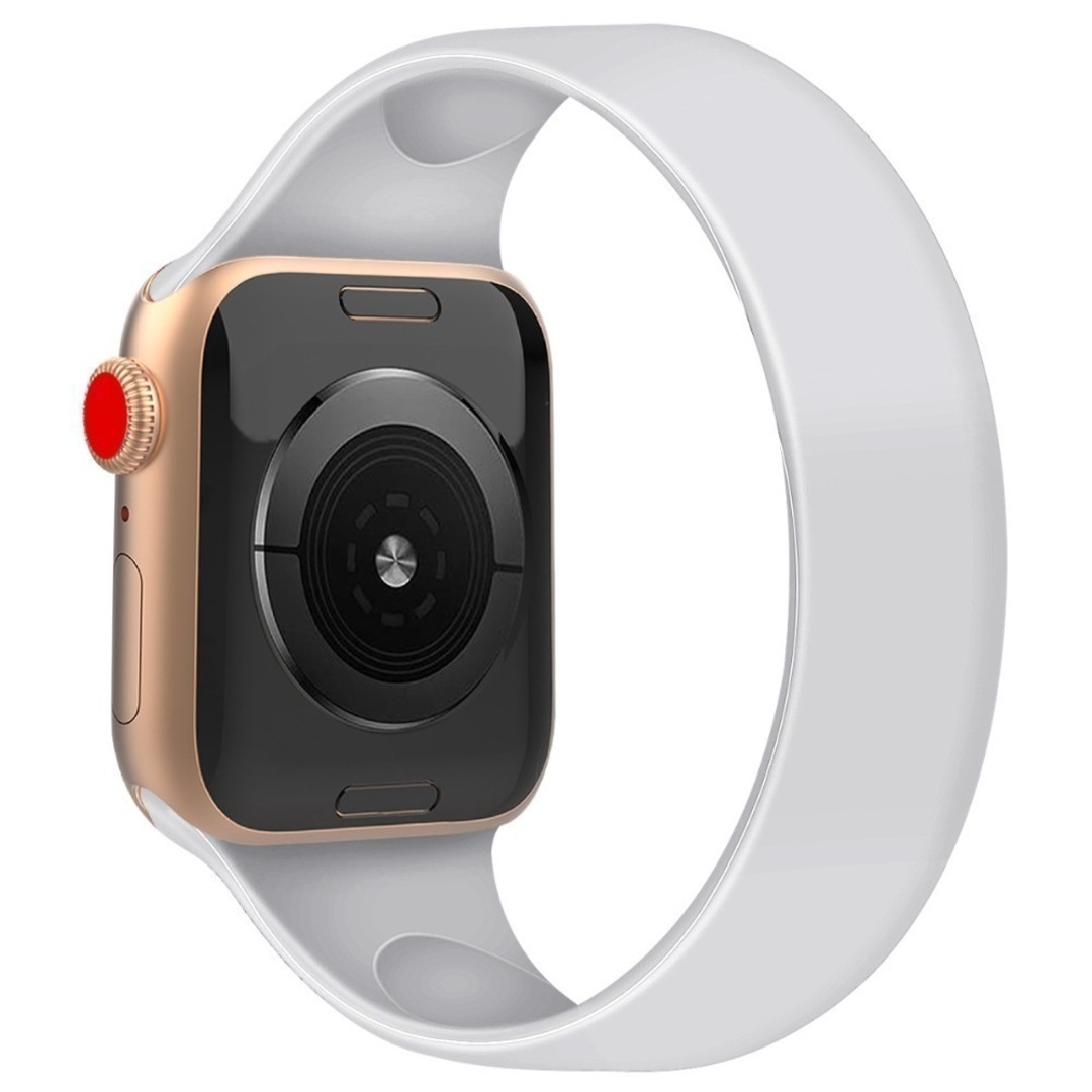 【新作】applewatch　バンド　バングル　白　バングル　コーデ　ビジネス スマホ/家電/カメラのスマホアクセサリー(その他)の商品写真